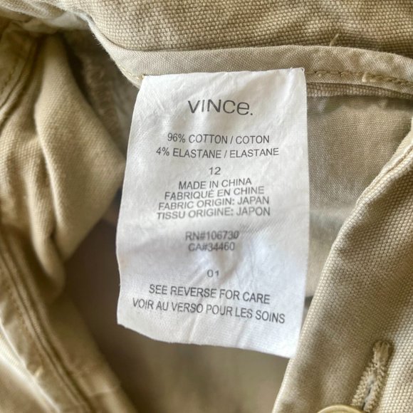 Vince Tan High-Rise Shorts, Size 12 - Picture 4 of 5